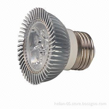 4 x 1W LED Spotlight Bulbs with High-efficiency, Aluminum Housing